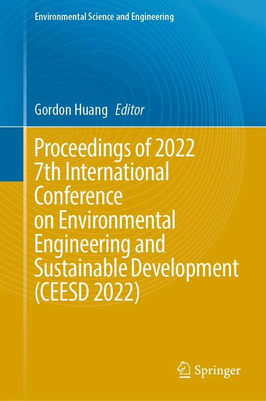 Springer CEESD 2022 Proceedings - Environmental Engineering