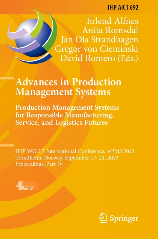Springer Advances in Production Management Systems Book