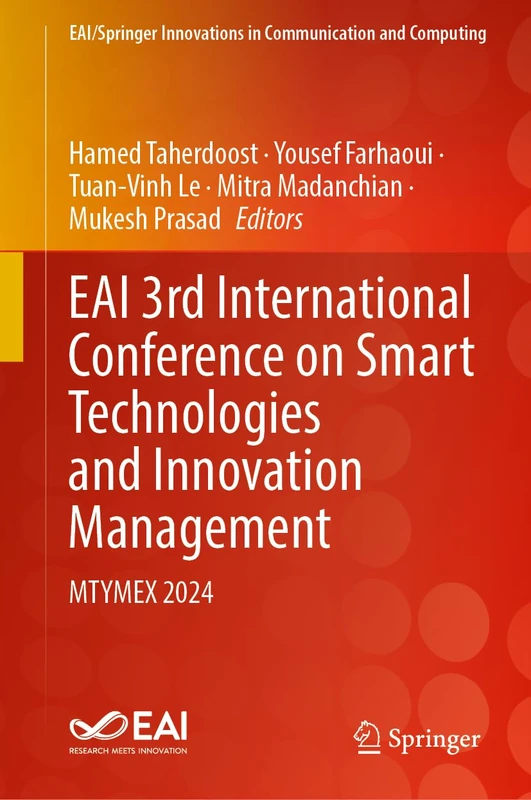 EAI 3rd International Conference on Smart Technologies and Innovation Management: MTYMEX 2024 (EAI/Springer Innovations in Communication and Computing) - Image 1