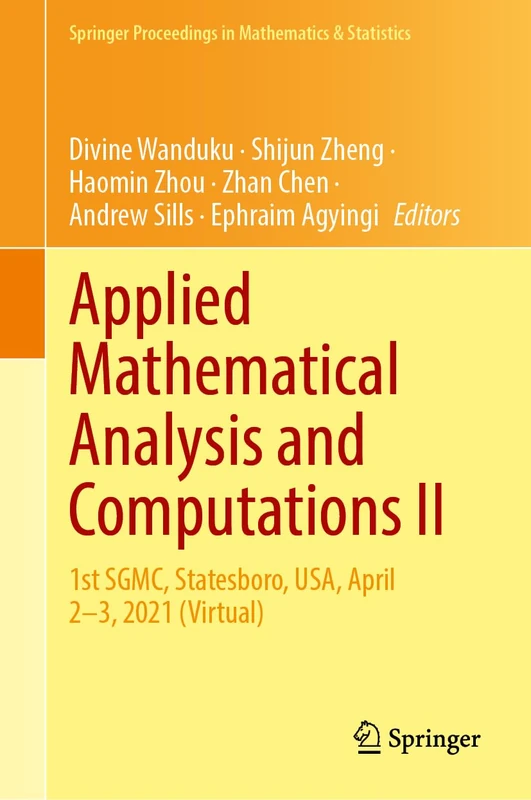 Springer Applied Mathematical Analysis and Computations II