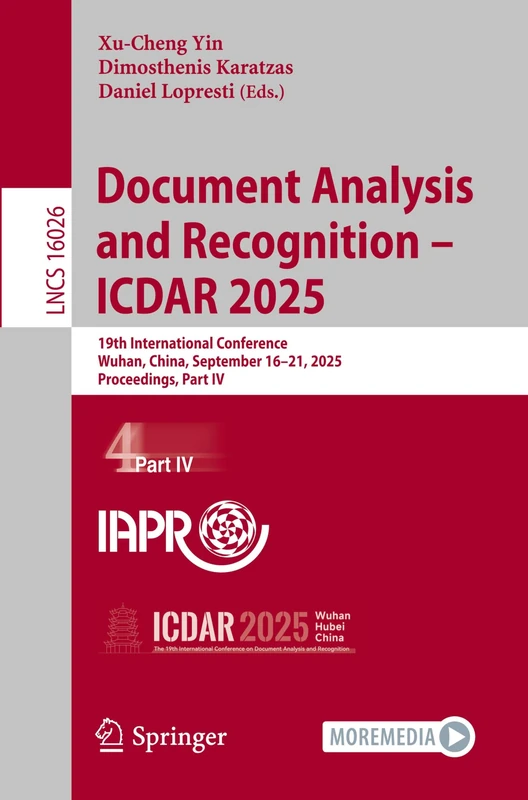 Springer ICDAR 2025 Proceedings Part IV - LNCS 16026