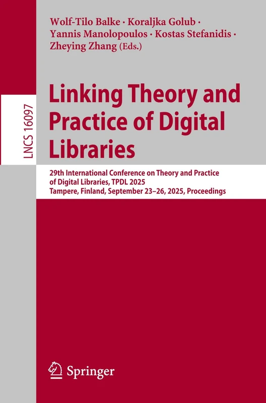 Springer Linking Theory and Practice of Digital Libraries 2025