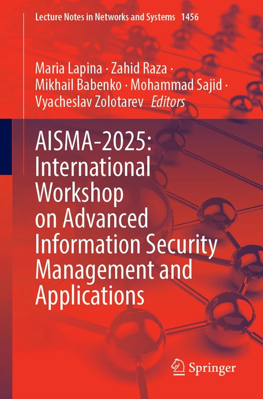 Springer AISMA-2025 International Workshop Book (LNNS 1456) - Image 1