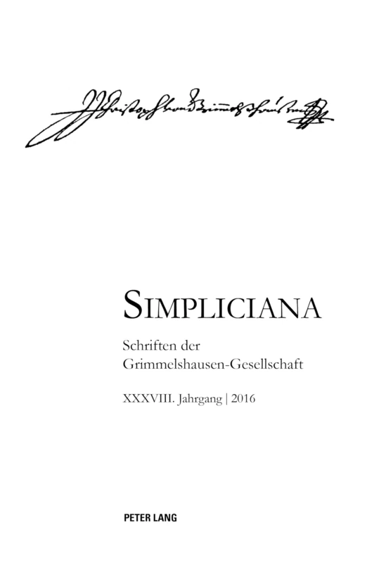 Simpliciana XXXVIII (2016): 38