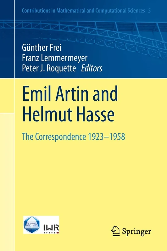 Emil Artin and Helmut Hasse: The Correspondence 1923-1958: 5 (Contributions in Mathematical and Computational Sciences, 5) - Image 1