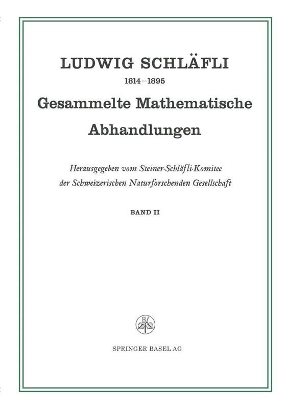 Gesammelte Mathematische Abhandlungen