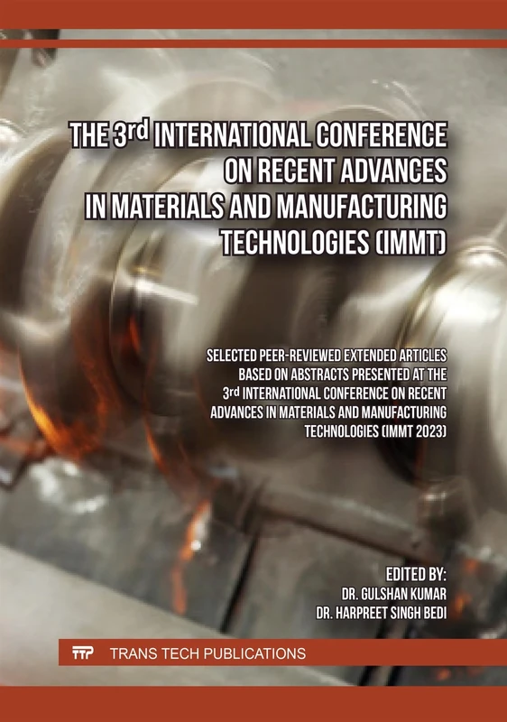 The 3rd International Conference on Recent Advances in Materials and Manufacturing Technologies (IMMT)