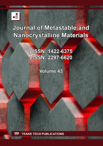 Journal of Metastable and Nanocrystalline Materials Vol. 43