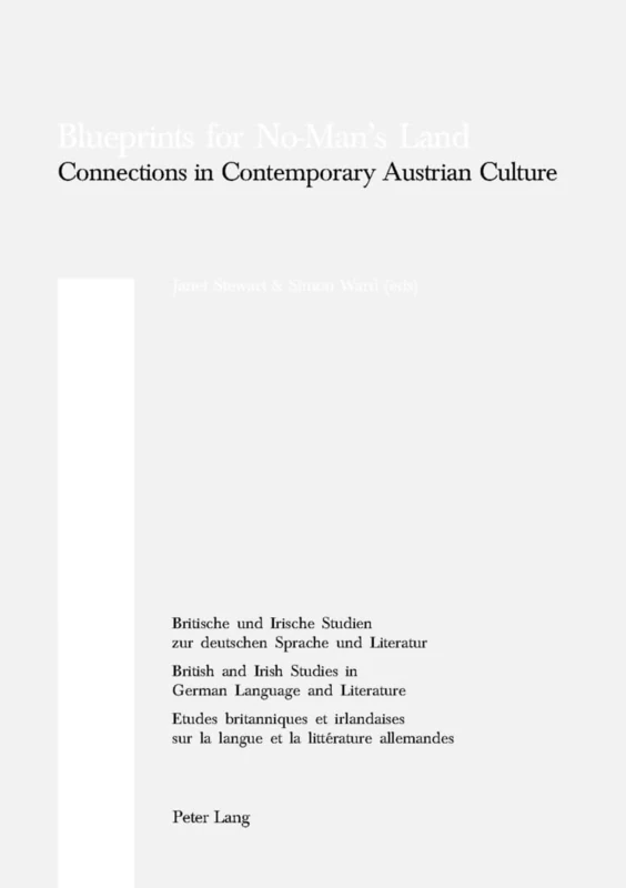 Blueprints for No-man's Land: Connections in Contemporary Austrian Culture: v. 37 (Britische und Irische Studien zur Deutschen Sprache und ... Studies in German Language and Literature)