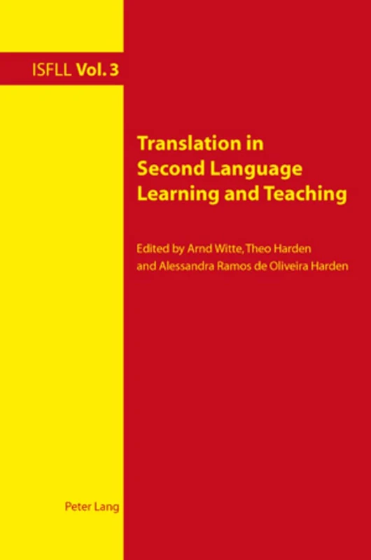 Translation in Second Language Learning and Teaching: 3 (Intercultural Studies and Foreign Language Learning)