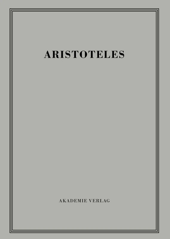 Physikvorlesung: Vol 11 (Aristoteles Werke)