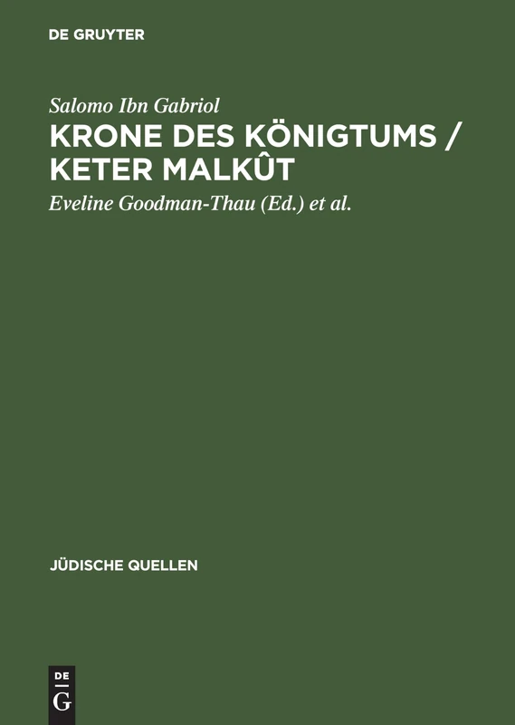 Krone DES Koenigtums: 3 (Jüdische Quellen)
