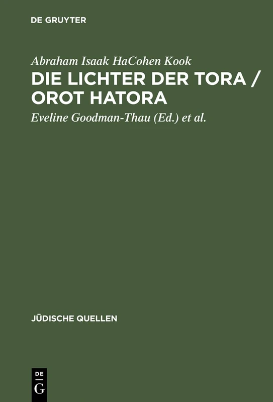 Die Lichter der Tora / Orot HaTora: 4 (Jüdische Quellen) - Image 1