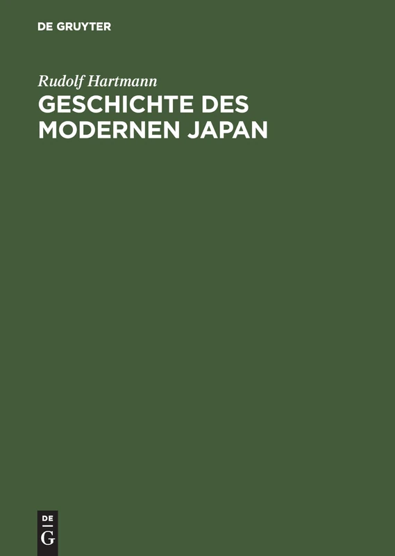 Geschichte DES Modernen Japan Von Meiji Bis Heisei