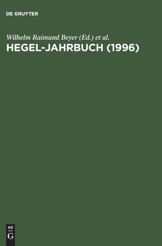 Hegel-Jahrbuch 96
