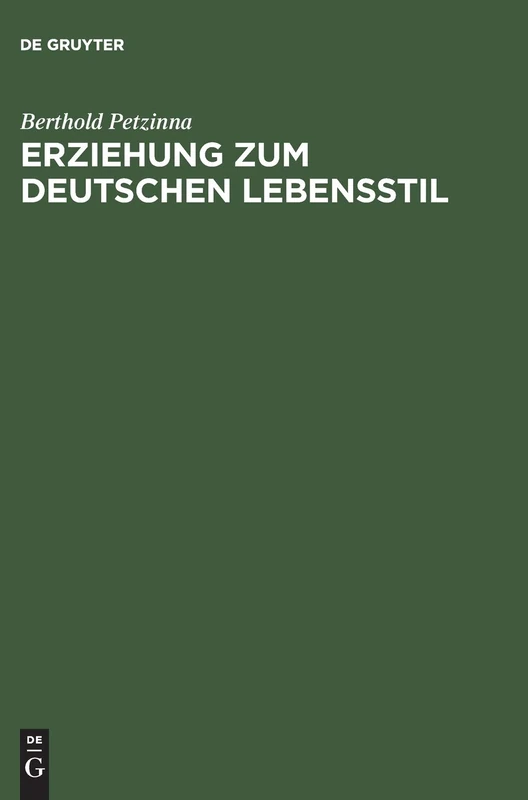 Erziehung Und Lebensstil: Ursprung Und Entwicklung Des Jungkonservativen Ring-Kreises 1918-1933