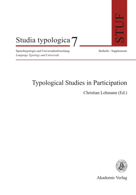 Typological Studies in Participation: 7 (Studia Typologica [Sttyp])