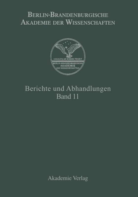 Berichte und Abhandlungen, Band 11