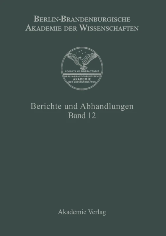 Berichte und Abhandlungen, Band 12