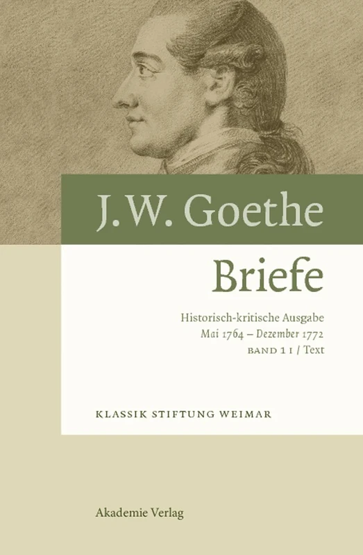 De Gruyter Goethe Letters 1764-1772 - Historical Edition