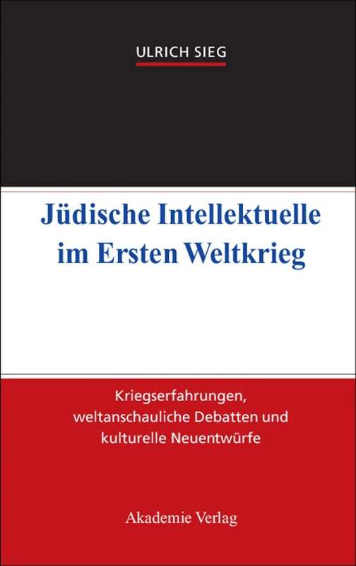 Jüdische Intellektuelle im Ersten Weltkrieg: Kriegserfahrungen, Weltanschauliche Debatten Und Kulturelle Neuentwurfe