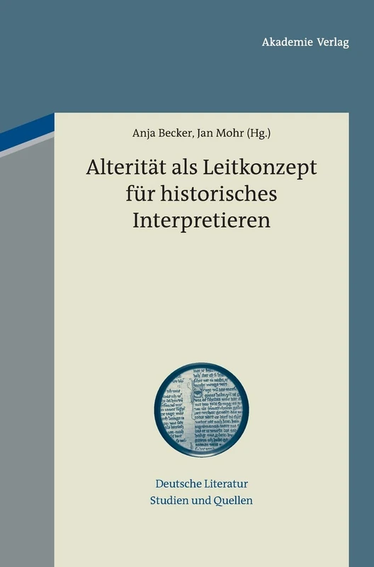 De Gruyter Alteritat als Leitkonzept - German Literature Book