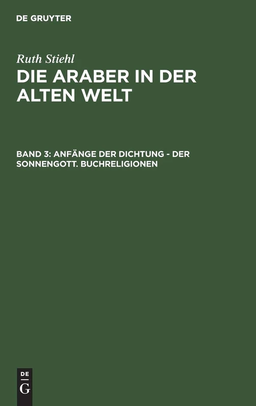 Anfänge der Dichtung - Der Sonnengott. Buchreligionen