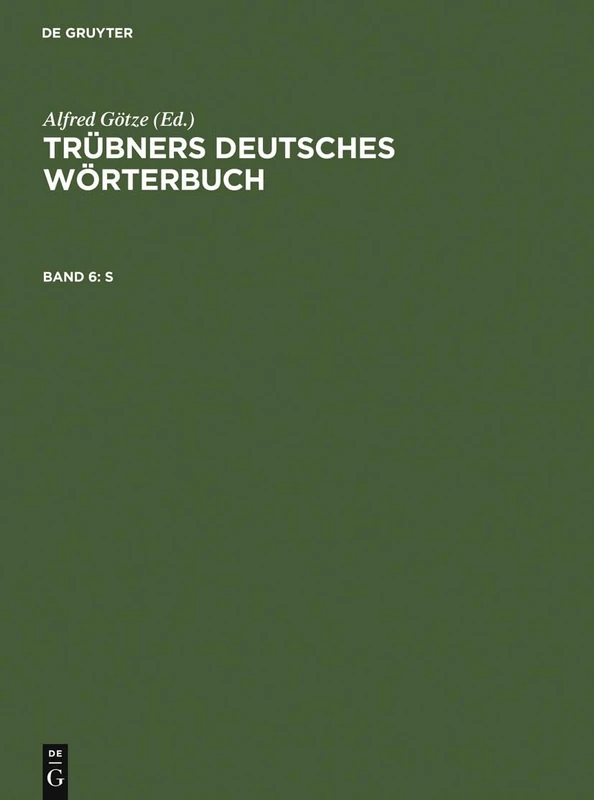 De Gruyter S - German Language Study and Reference Book
