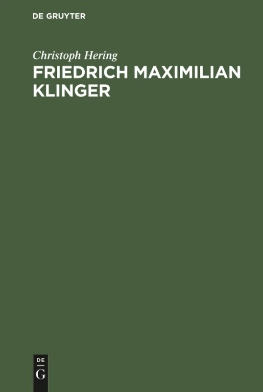 Friedrich Maximilian Klinger: Der Weltmann als Dichter - Image 1