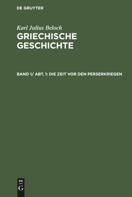 Die Zeit vor den Perserkriegen