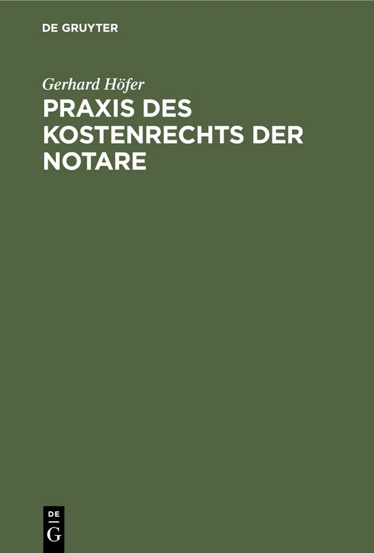 Praxis des Kostenrechts der Notare: Eine Einführung - Image 1