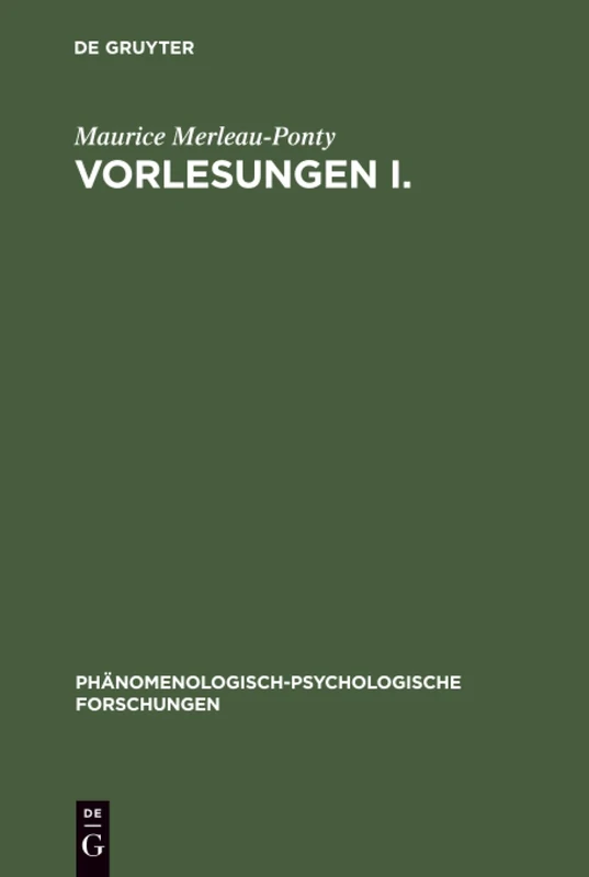 De Gruyter Vorlesungen I: College de France 1952-1960