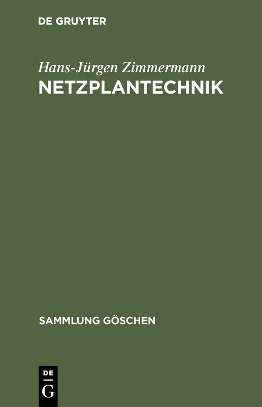 Netzplantechnik: 4011 (Sammlung Göschen)