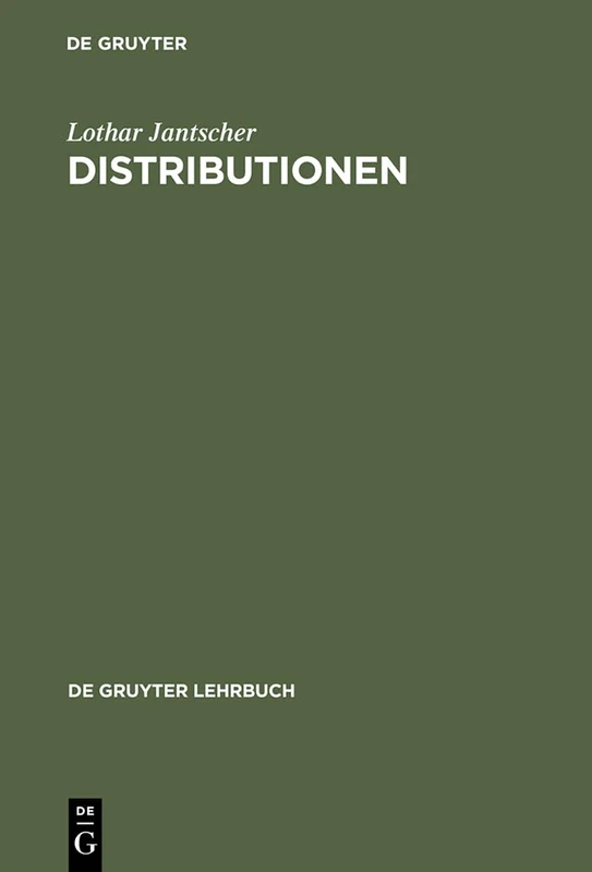 Distributionen (de Gruyter Lehrbuch)