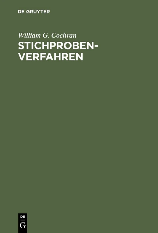 De Gruyter Stichprobenverfahren - Reference Directory Book