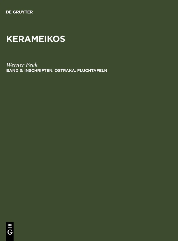 Inschriften. Ostraka. Fluchtafeln