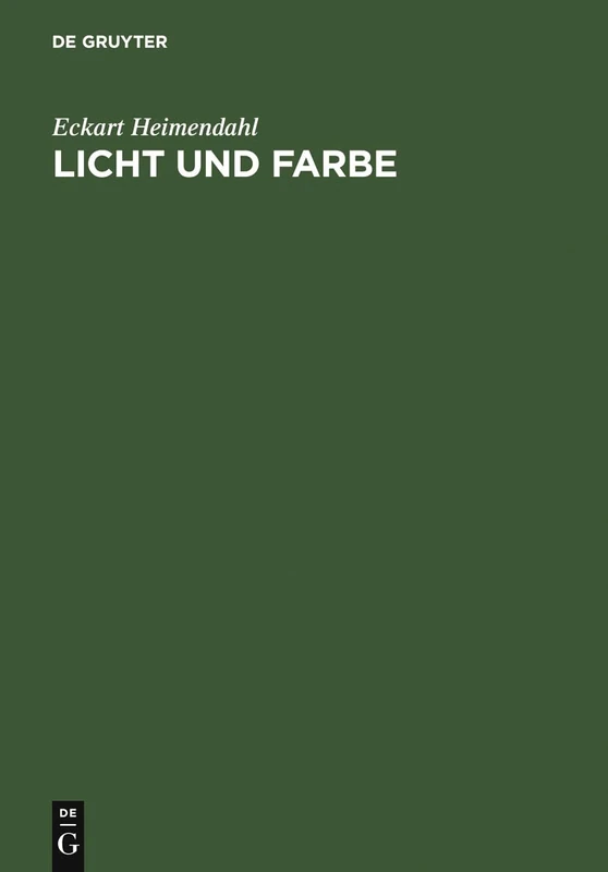 Licht und Farbe: Ordnung Und Funktion Der Farbwelt - Image 1