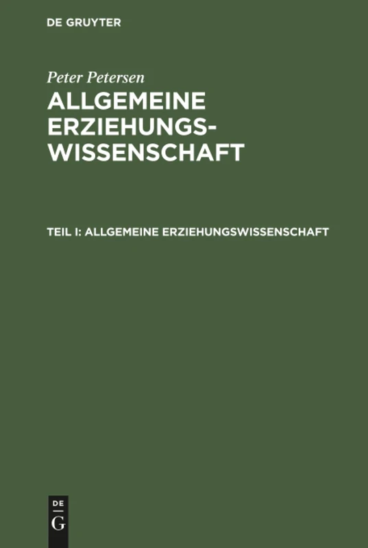 Allgemeine Erziehungswissenschaft