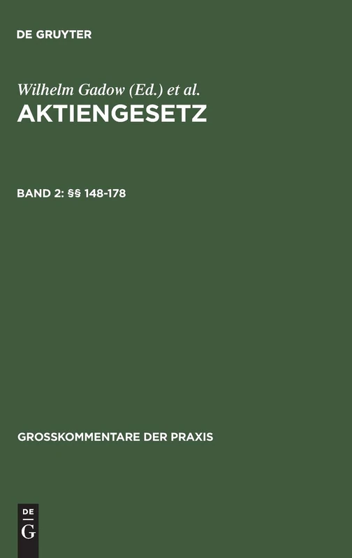 §§ 148-178: §§ 148–178 (Großkommentare Der Praxis)