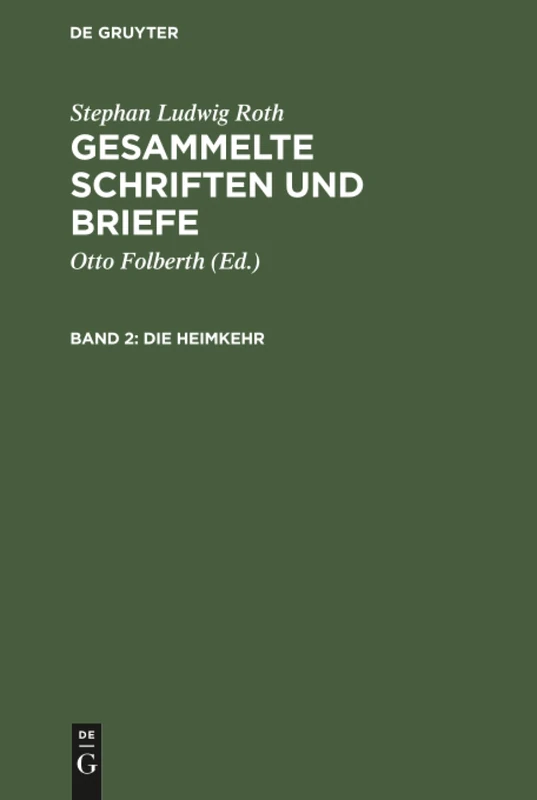 Die Heimkehr: Das Jahr 1820