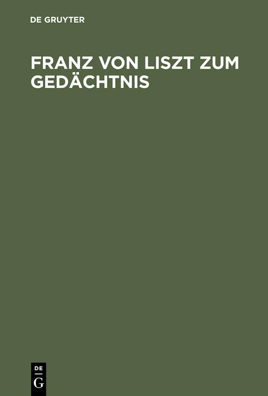 Franz von Liszt zum Gedächtnis: Zur 50. Wiederkehr Seines Todestages Am 21. Juni 1919