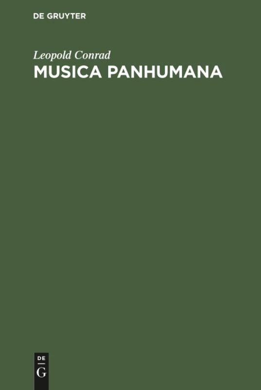 Musica Panhumana: Sinn Und Gestaltung in Der Musik; Entwurf Einer Intentionalen Musikästhetik - Image 1