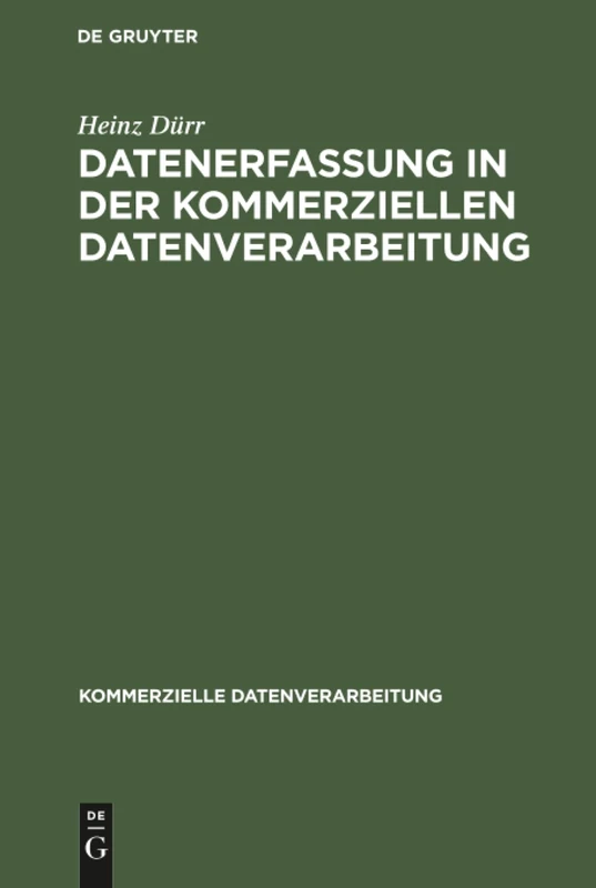 Datenerfassung in der kommerziellen Datenverarbeitung
