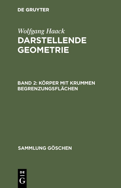 Körper mit krummen Begrenzungsflächen: Kotierte Projektionen: 4143 (Sammlung Göschen) - Image 1