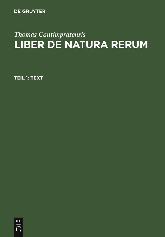 Text: 1 (Thomas Cantimpratensis)