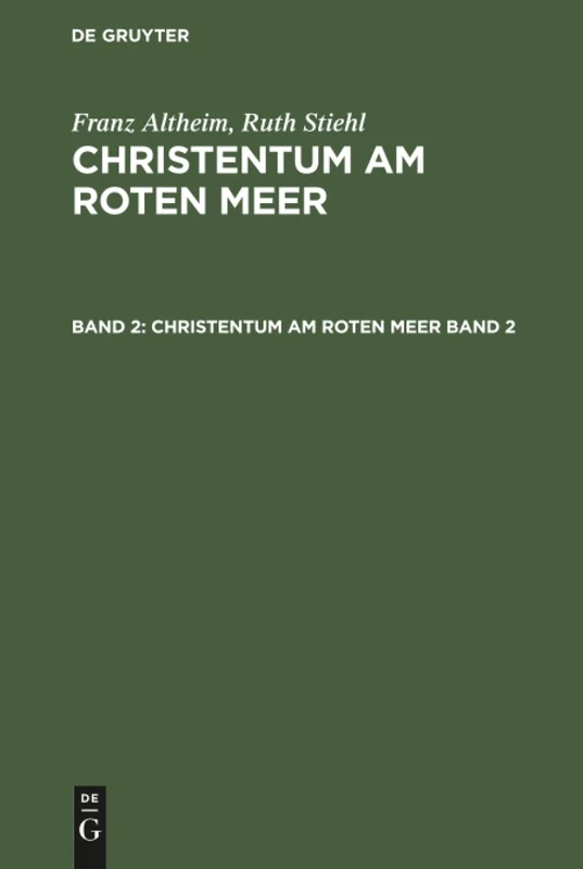 Christentum am Roten Meer: 2