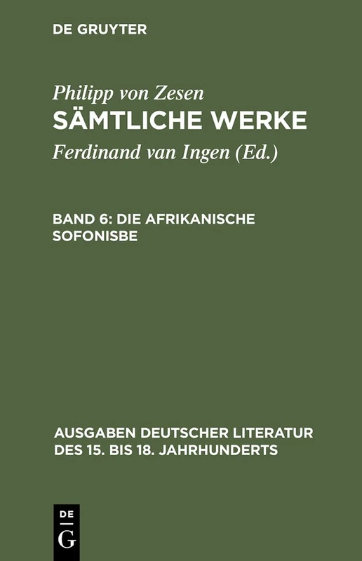 Die afrikanische Sofonisbe: 44 (Ausgaben Deutscher Literatur Des 15. Bis 18. Jahrhunderts) - Image 1