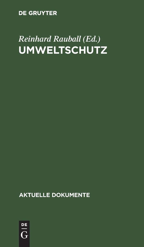 Umweltschutz (Aktuelle Dokumente)