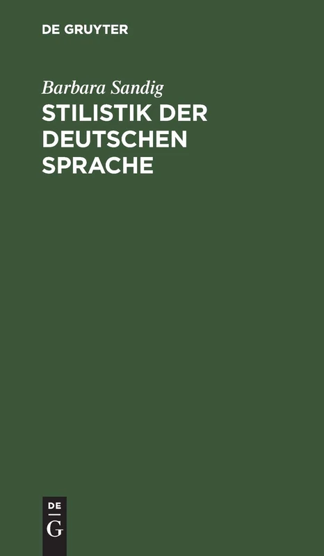 Stilistik der deutschen Sprache