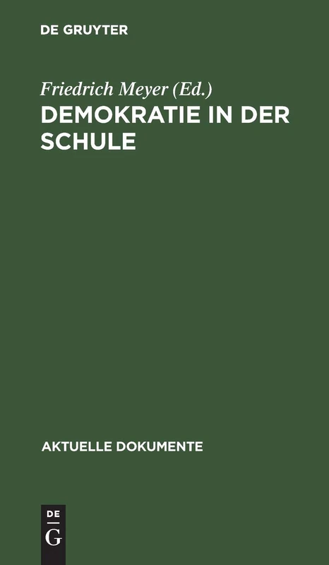 Demokratie in der Schule (Aktuelle Dokumente)